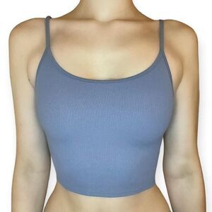 Athleta karma purple twist cross back crop tank